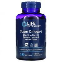 Анонс фото life extension super omega-3 (240 гел. капс)