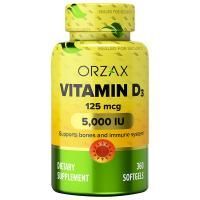 Анонс фото orzax vitamin d3 5000 iu (360 гел. капс)