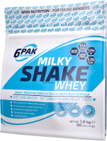Анонс фото 6pak milky shake whey (1800 гр) шоколад