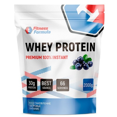 Детальное фото Fitness Formula 100% Whey Protein Premium (2000 гр) Черника