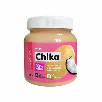 Анонс фото chikalab miss chika (250 гр) арахисовая паста с кокосом