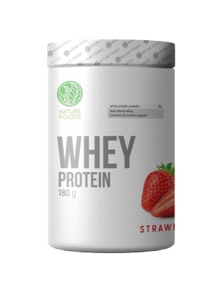 Детальное фото Nature Foods Whey (180 гр) Клубника