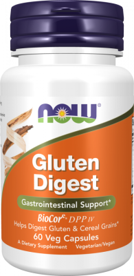 Детальное фото NOW Gluten Digest (60 вег. капс)