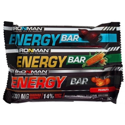 Детальное фото IRONMAN Energy Bar (50 гр) Кокос/тёмная глазурь