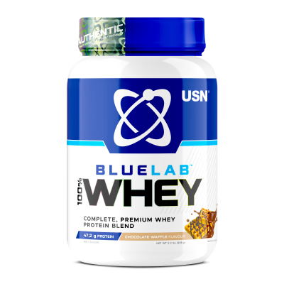 Детальное фото USN (SAR) BlueLab 100% Whey Premium Protein (908 гр) Шоколадная вафля