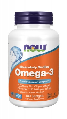Детальное фото NOW Omega-3 1000 mg (100 гел. капс)