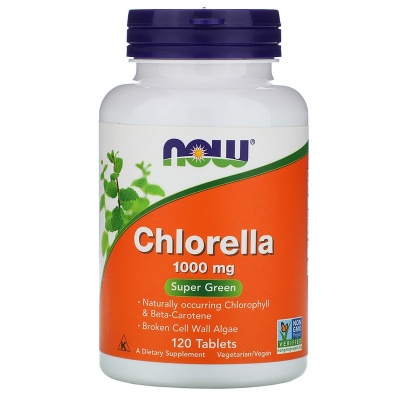 Детальное фото NOW Chlorella 1000 mg (120 табл)