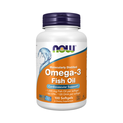 Детальное фото NOW Omega-3 1000 mg (100 гел. капс)