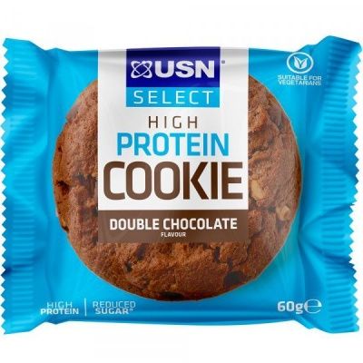 Детальное фото USN Select Protein Cookie (60 гр) Двойной шоколад