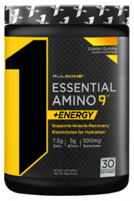 Детальное фото Rule1 Essential Amino 9 + Energy (345 гр) Золотой мармелад