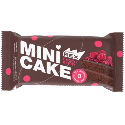 Детальное фото ProteinRex Mini Cake (40 гр) Шоколад-Малина