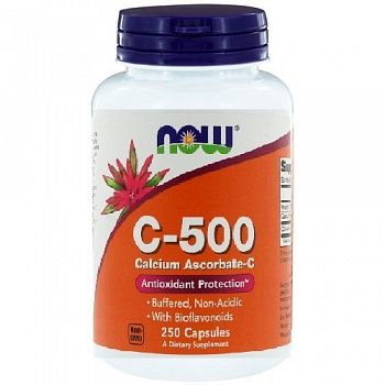Анонс фото now c-500 calcium ascorbate-c (250 капс)