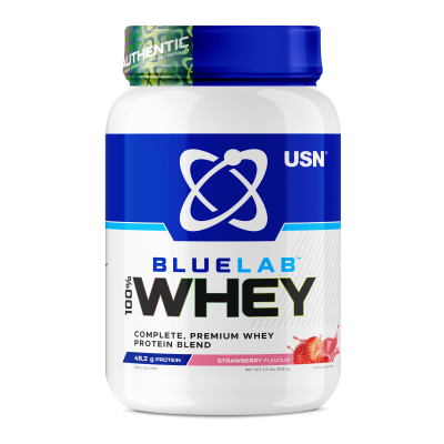 Детальное фото USN (SAR) BlueLab 100% Whey Premium Protein (908 гр) Клубника