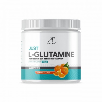 Детальное фото Just Fit L-Glutamine (500 гр) Апельсин pr66