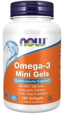 Детальное фото NOW Omega-3 Mini Gels (180 гел. капс)