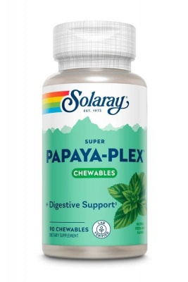 Детальное фото Solaray Super Papaya-Plex, Enzyme (90 жев. табл)