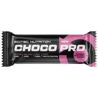 Анонс фото scitec nutrition choco pro bar (50 гр) клубника - белый шоколад