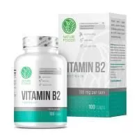 Анонс фото nature foods vitamin b2 100 mg (100 капс)